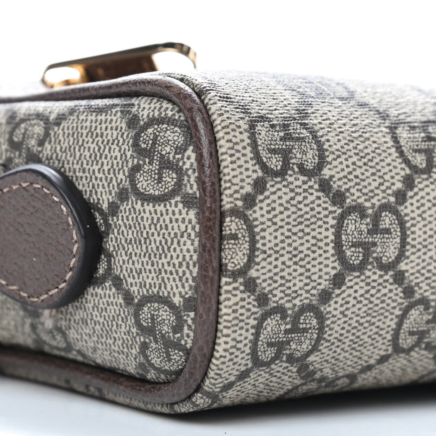 GG Supreme Monogram Web Mini Ophidia Shoulder Bag Brown