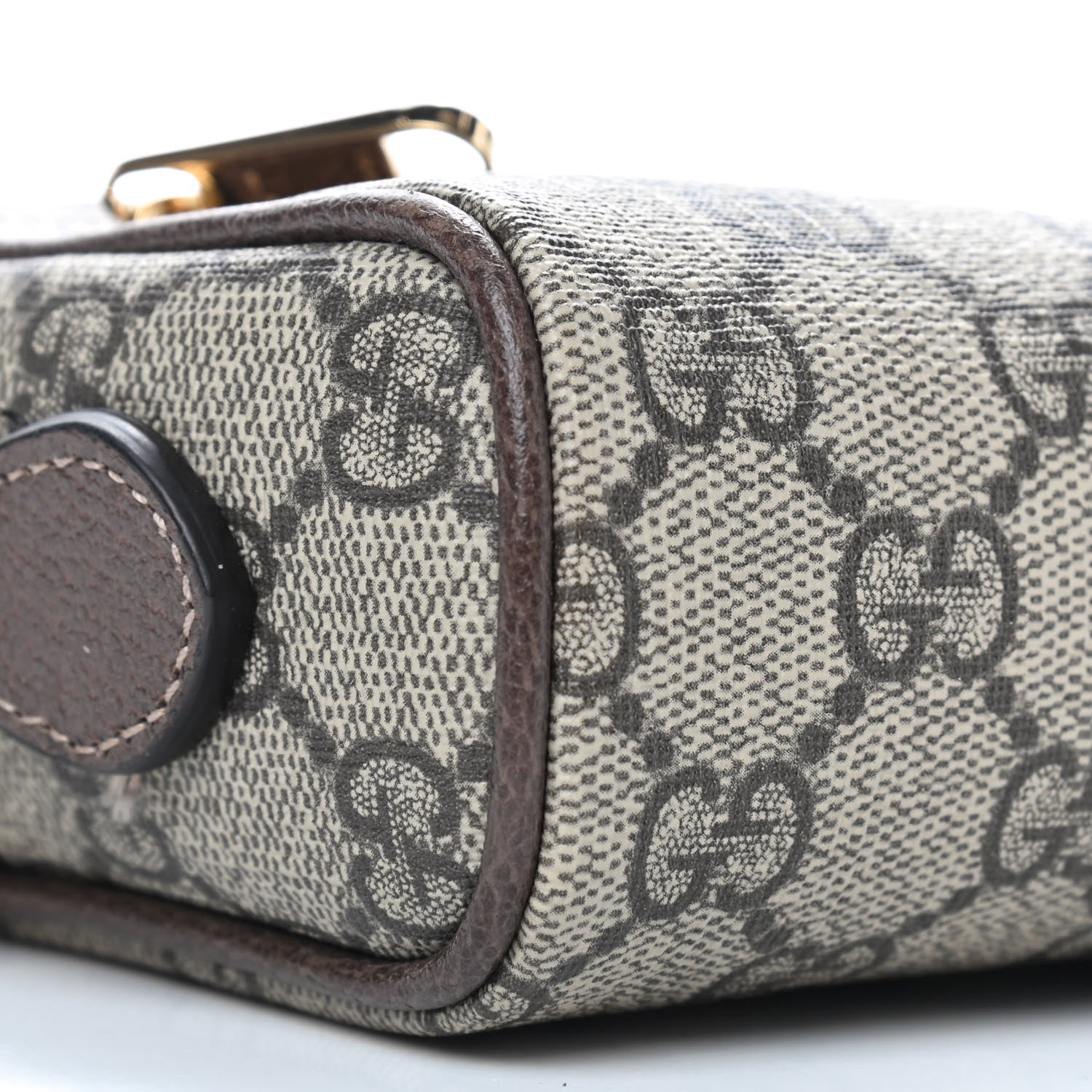 Gucci GG Supreme Monogram Web Mini Ophidia Shoulder Bag Brown 8 of 9