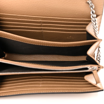 Gucci Dollar Calfskin Crystal Mini Dionysus Chain Wallet Natural Tan Black Diamond 5 of 11