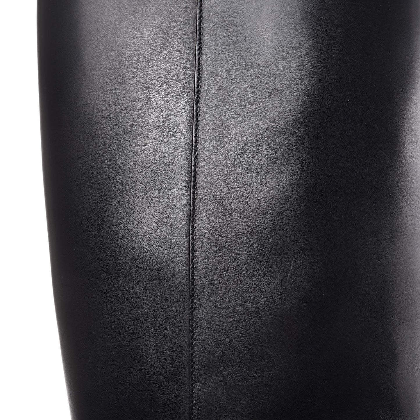 Calfskin Knee High Boots 40 Black