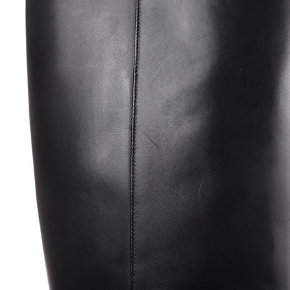 Balenciaga Calfskin Knee High Boots 40 Black 8 of 12