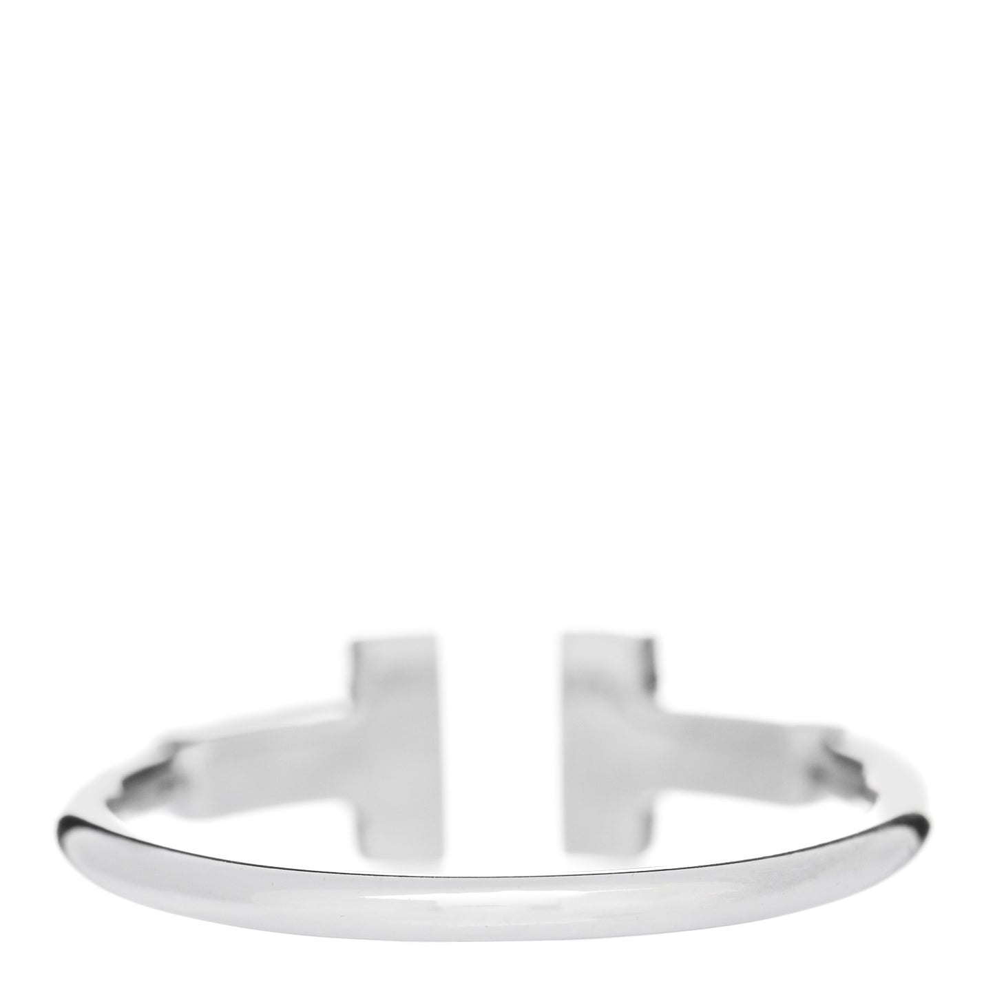 18K White Gold Diamond T Wire Ring 53 6.5