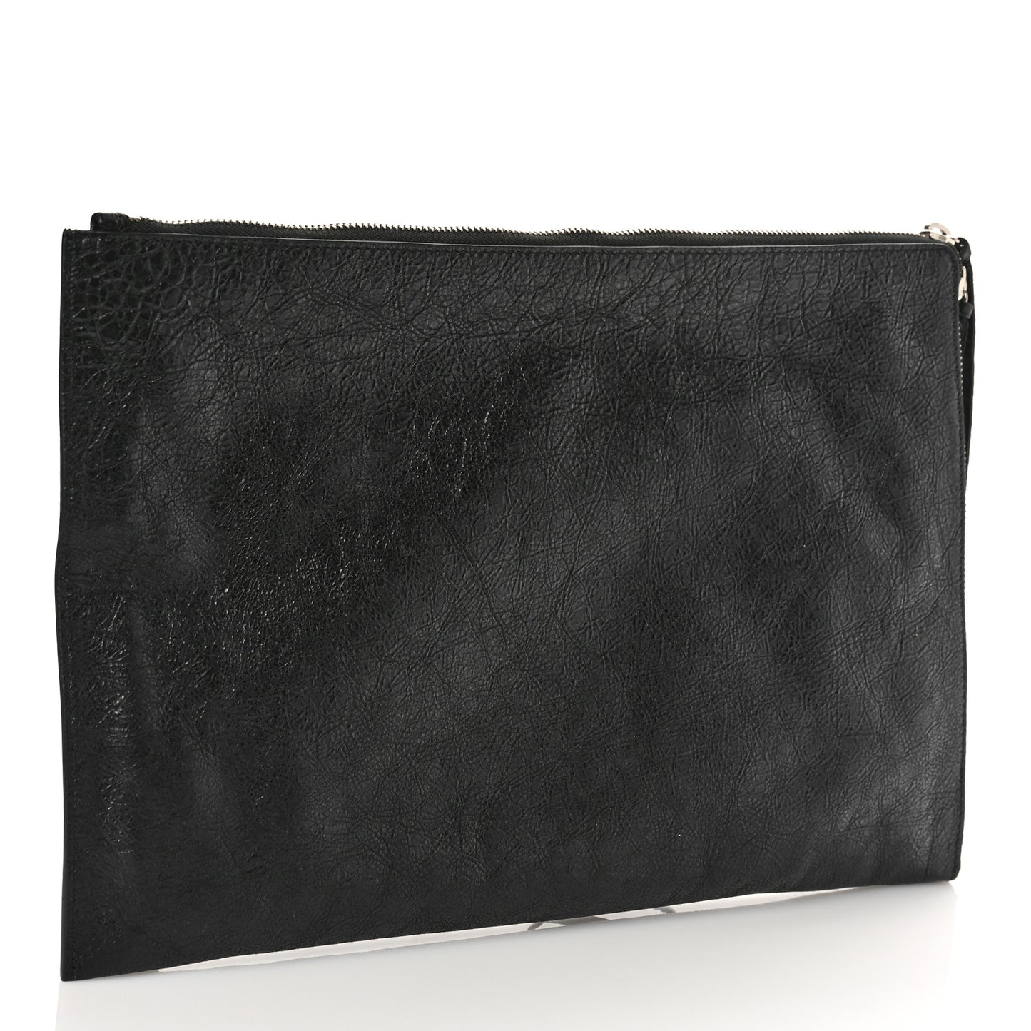 Agneau Classic Hardware Small Pouch Black