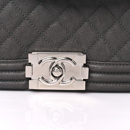 Chanel Caviar Quilted New Medium Boy Flap Grey 15 of 15