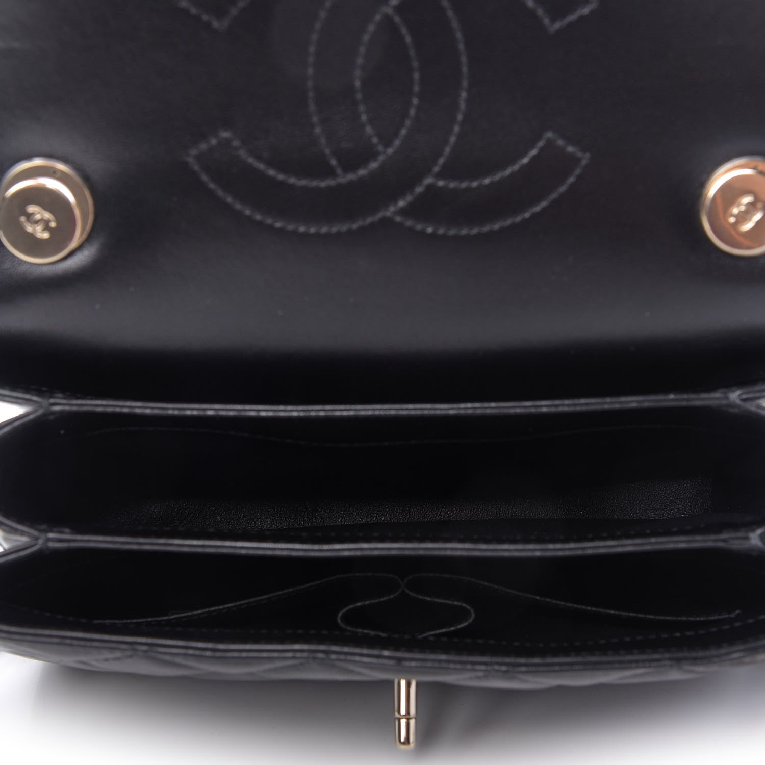 Chanel Lambskin Quilted Small Trendy CC Dual Handle Flap Bag Black 6 of 12