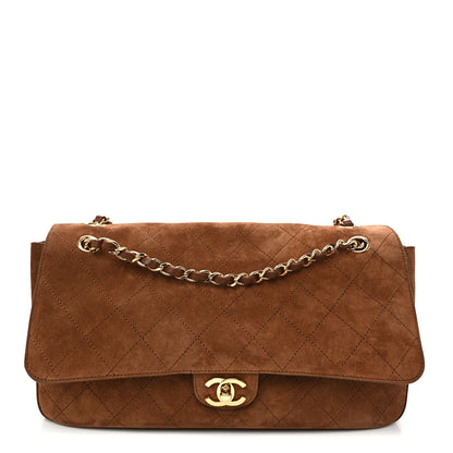 Chanel Suede Calfskin Small Souplissimo Maxi Flap Camel 1 of 10