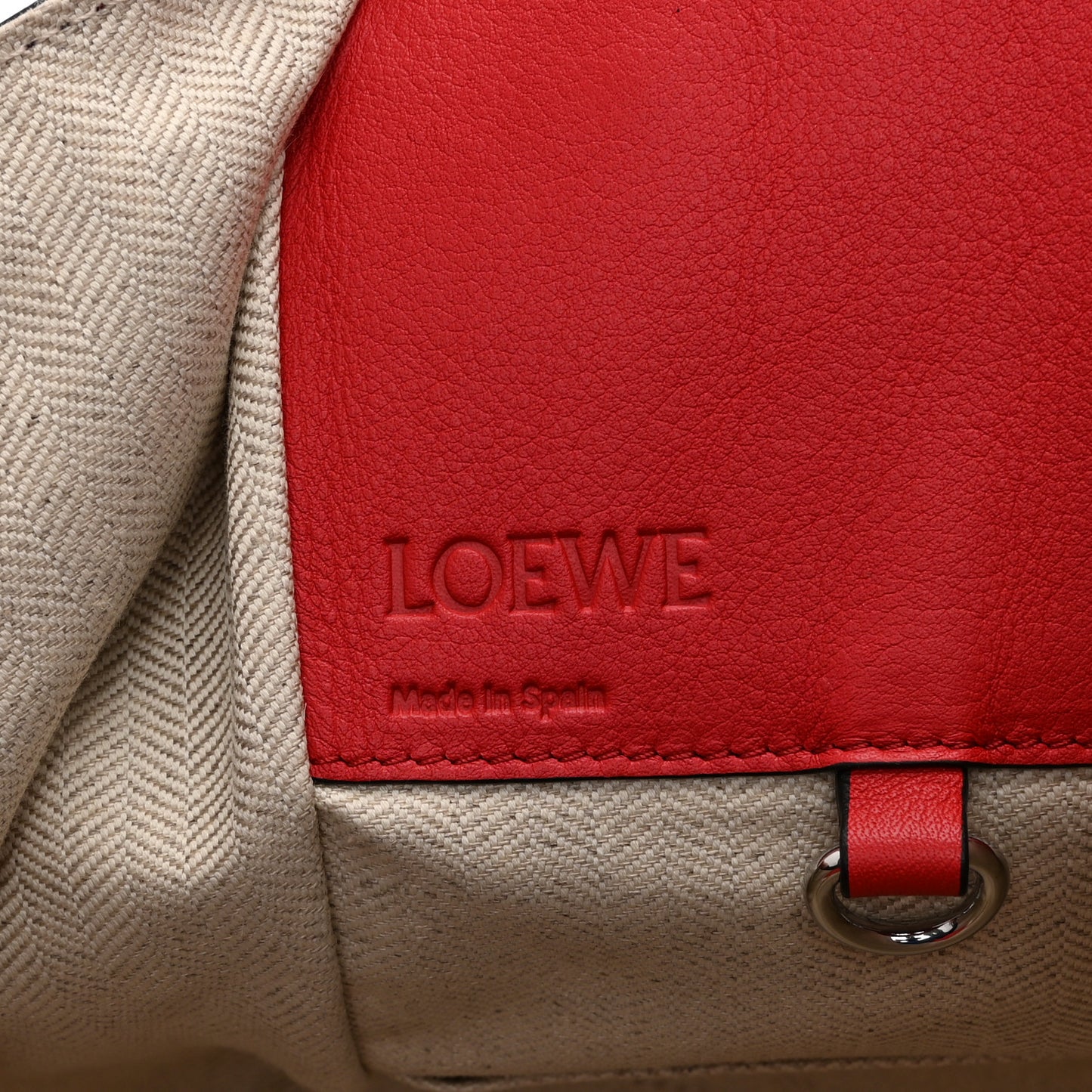 Calfskin Small Hammock Shoulder Bag Scarlet Red