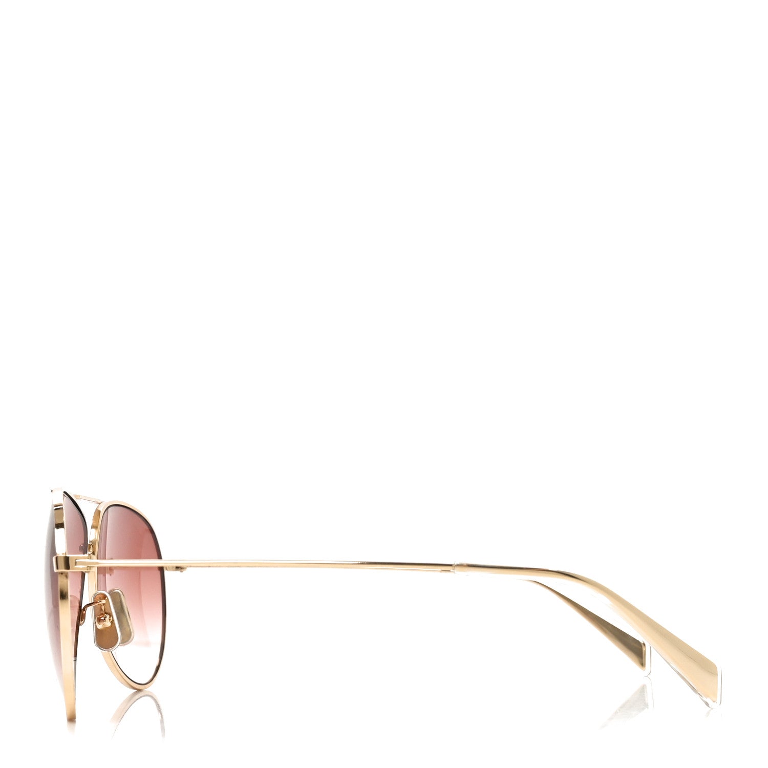 Celine Aviator Sunglasses CL 40062U Gold 3 of 7