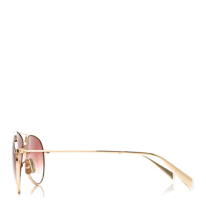 Celine Aviator Sunglasses CL 40062U Gold 3 of 7