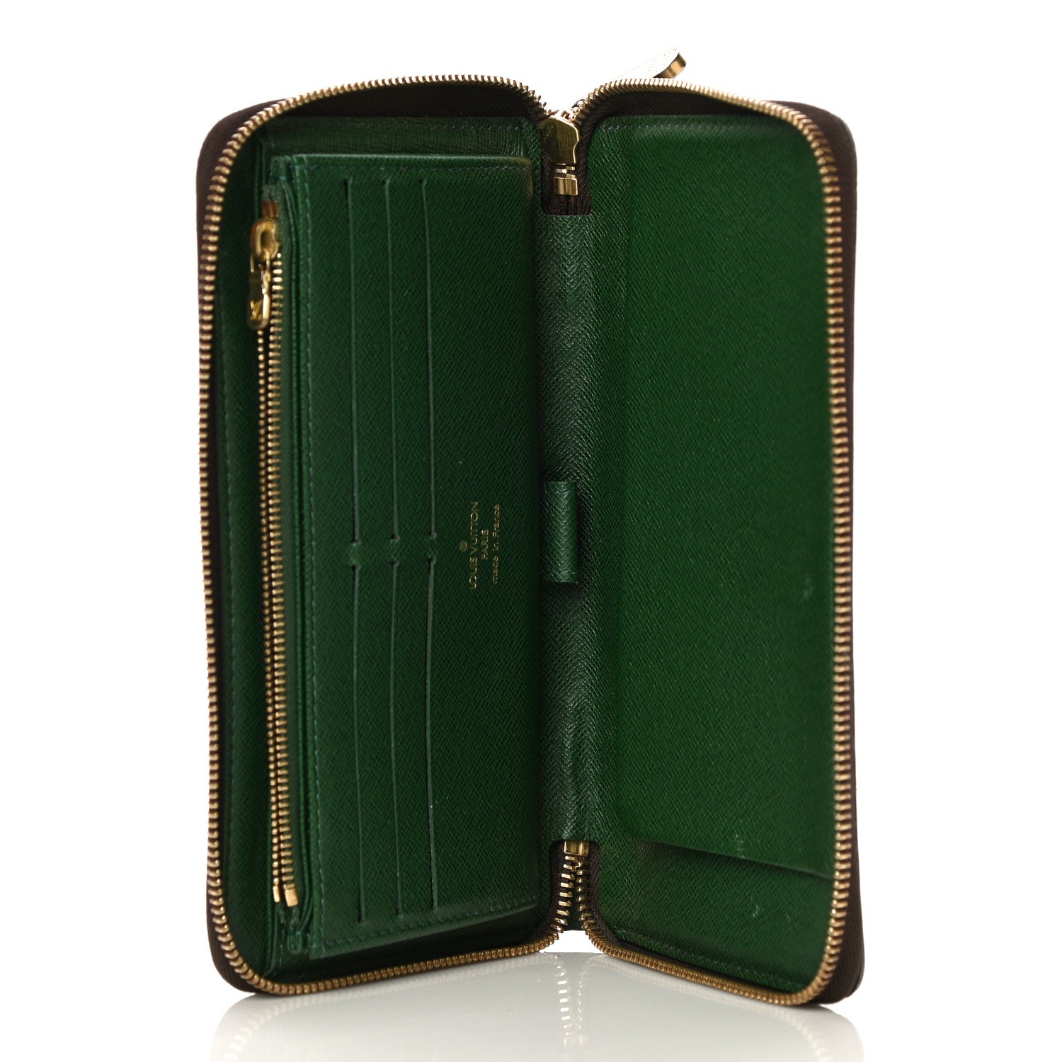 Louis Vuitton Monogram Groom Zippy Organizer Wallet Green 5 of 12