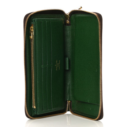 Louis Vuitton Monogram Groom Zippy Organizer Wallet Green 5 of 12