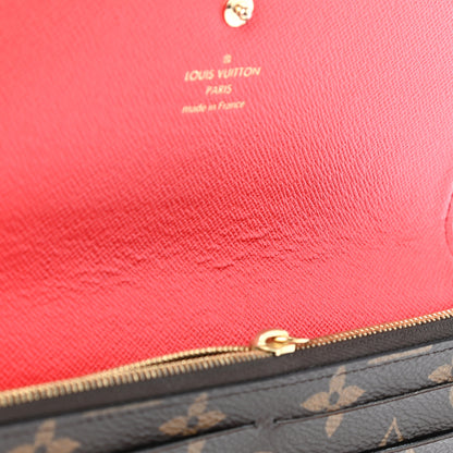 Louis Vuitton Monogram Bloom Flower Emilie Wallet Coquelicot 8 of 9