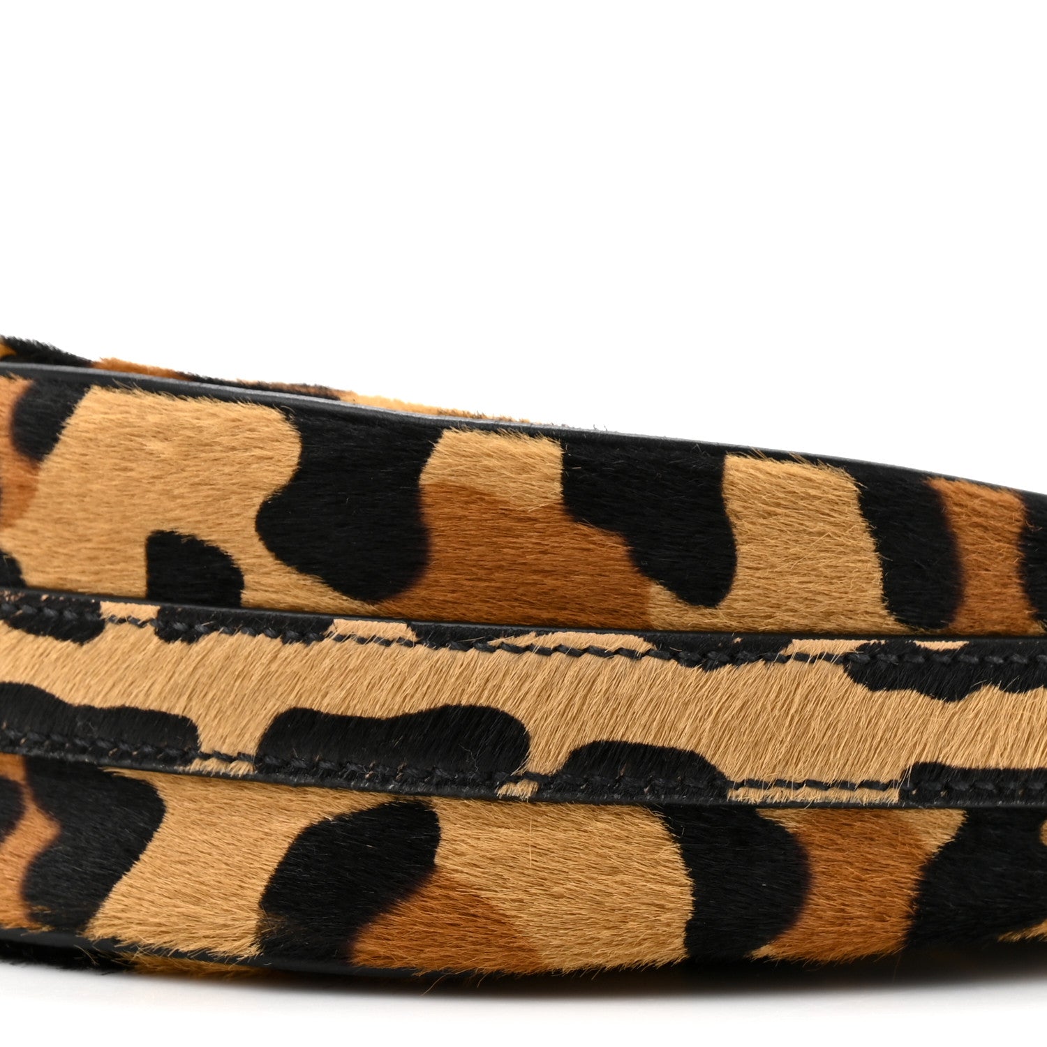 Prada Calf Hair Leopard Print Arque Shoulder Bag Honey 9 of 9