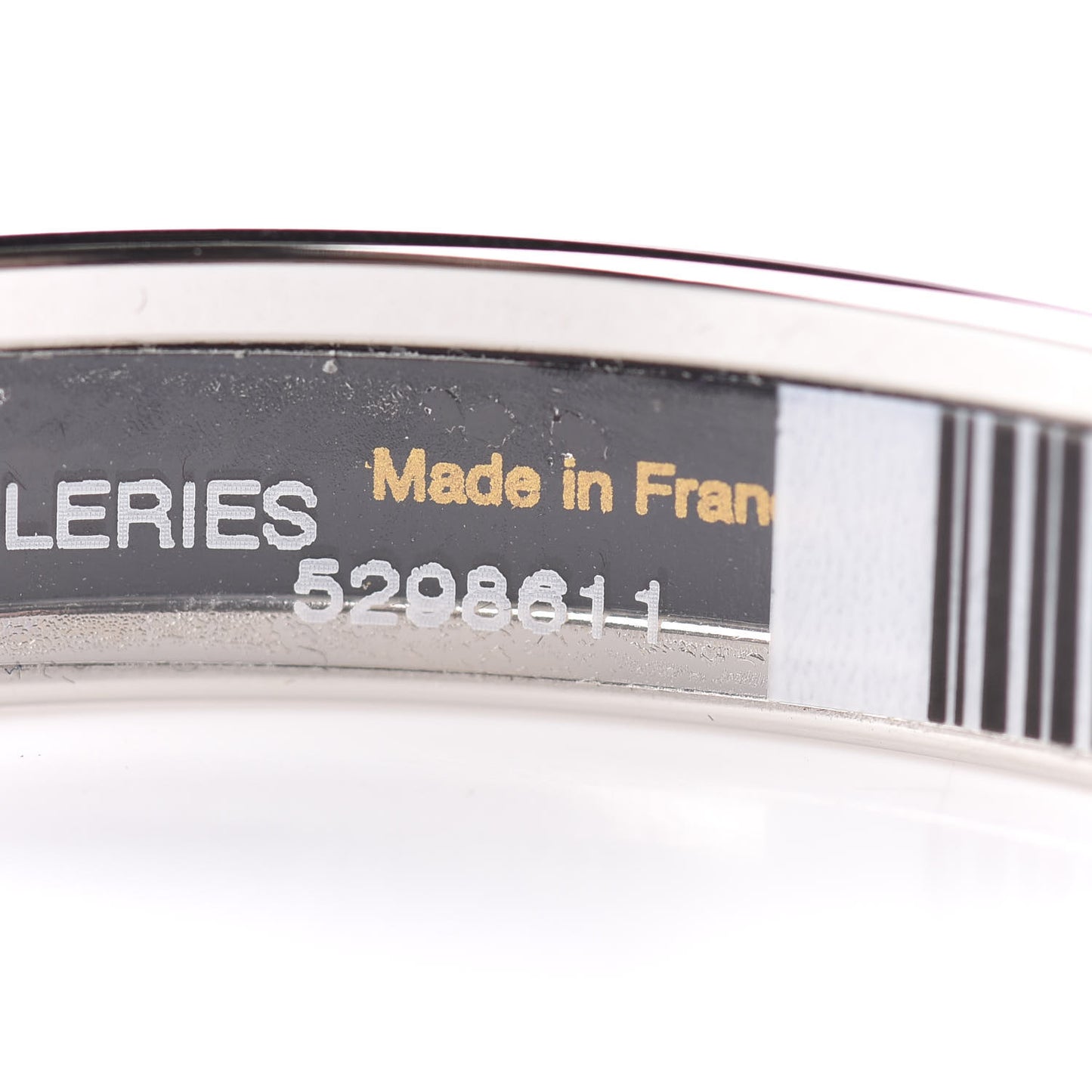 Enamel Printed Narrow Manufacture De Boucleries Bracelet 62 Faux Gris