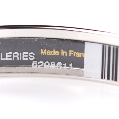 Hermes Enamel Printed Narrow Manufacture De Boucleries Bracelet 62 Faux Gris 4 of 5