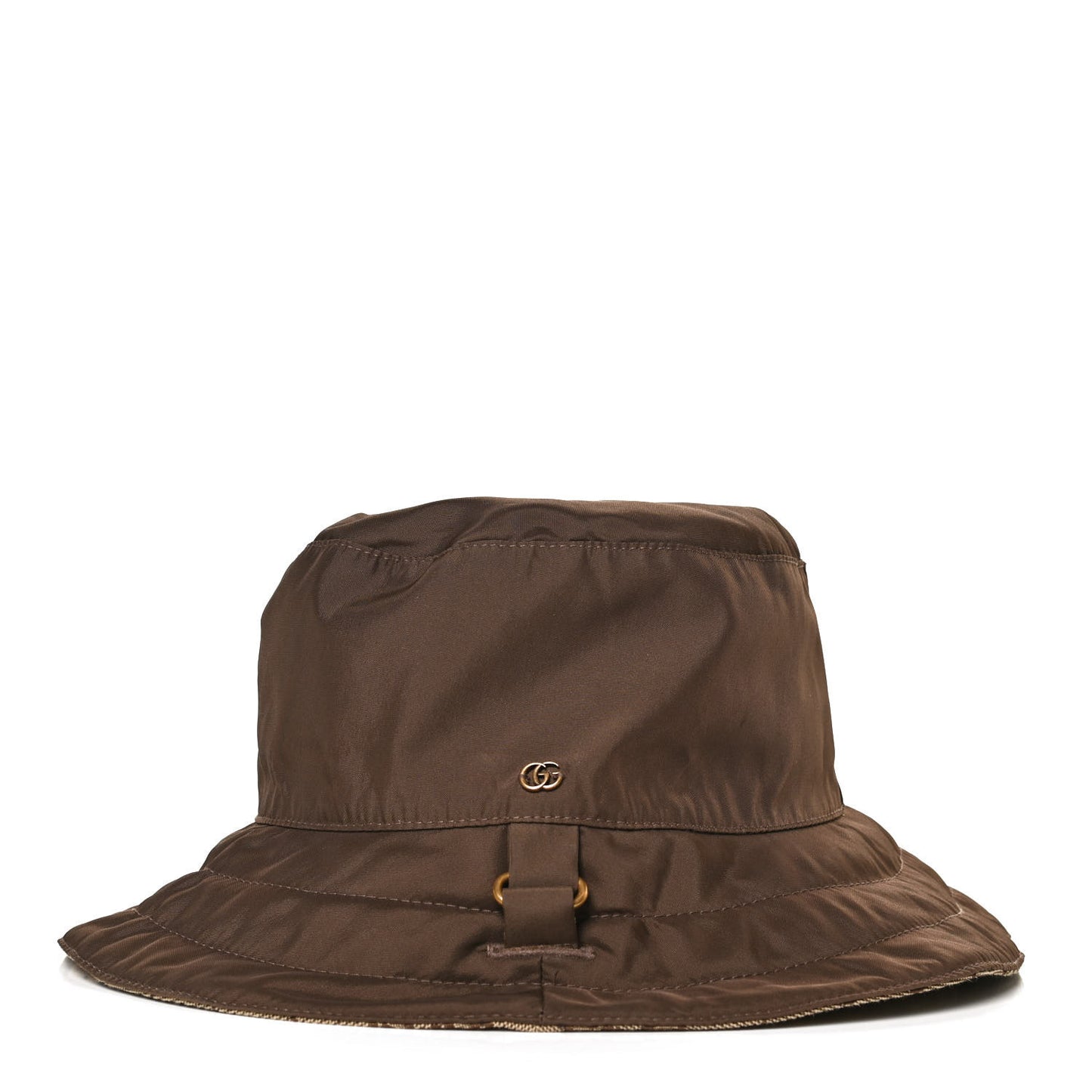 Canvas Monogram Reversible Bucket Hat M Brown