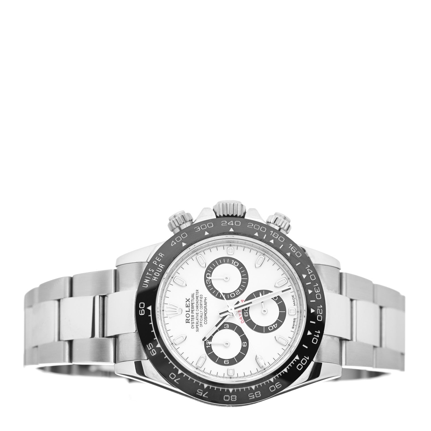 Rolex Stainless Steel 40mm Oyster Perpetual Cosmograph Daytona Panda Watch White 116500LN 2 of 5