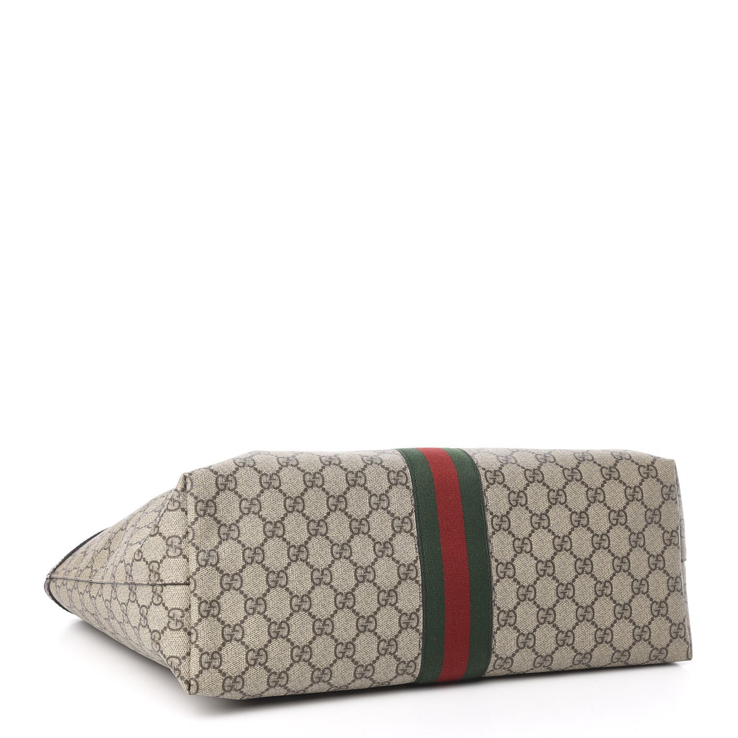 GG Supreme Monogram Medium Ophidia Shopping Tote Brown