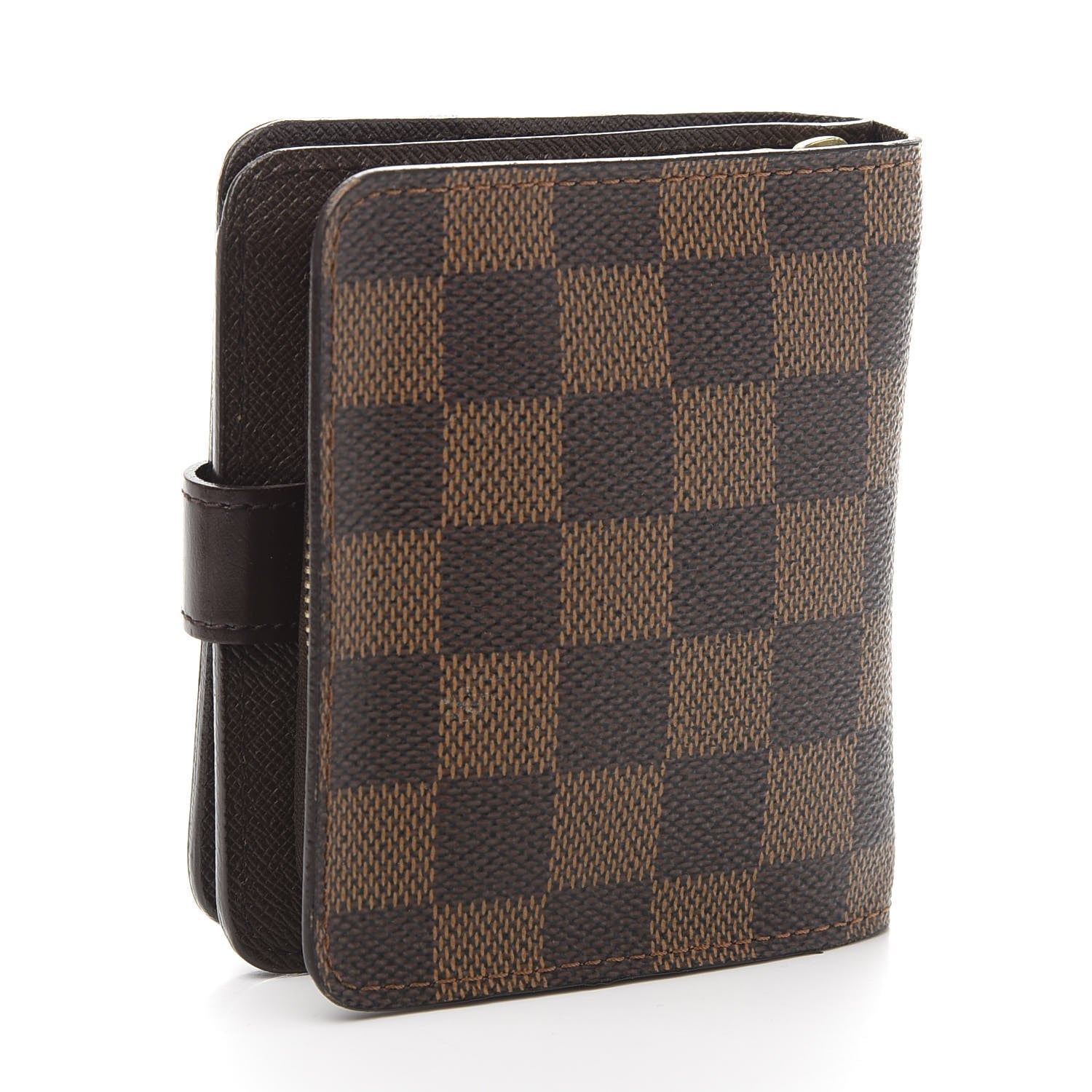 Louis Vuitton Damier Ebene Zippe Zipped Compact Wallet 3 of 9