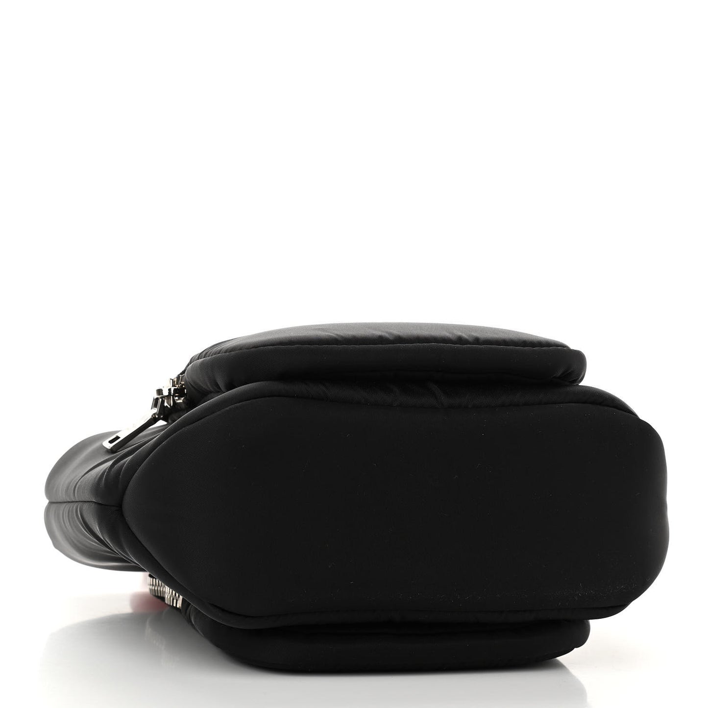 Tessuto Nylon Pocket Small Cargo Tote Black Rosso
