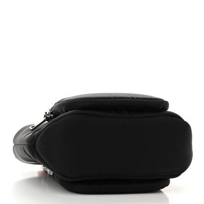 Prada Tessuto Nylon Pocket Small Cargo Tote Black Rosso 4 of 10