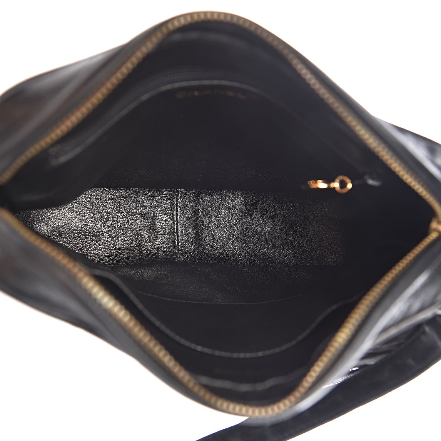 Chanel Lambskin Quilted CC Tassel Camera Case Black 5 of 15