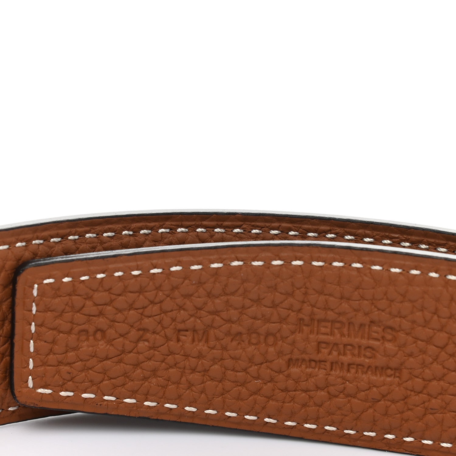 Hermes Box Togo 32mm Guilloche H Belt 80 Black Gold 3 of 7