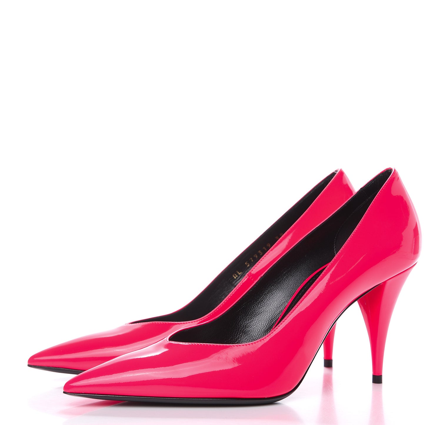 Patent Calfskin Kiki 85 Pumps 39 Neon Pink