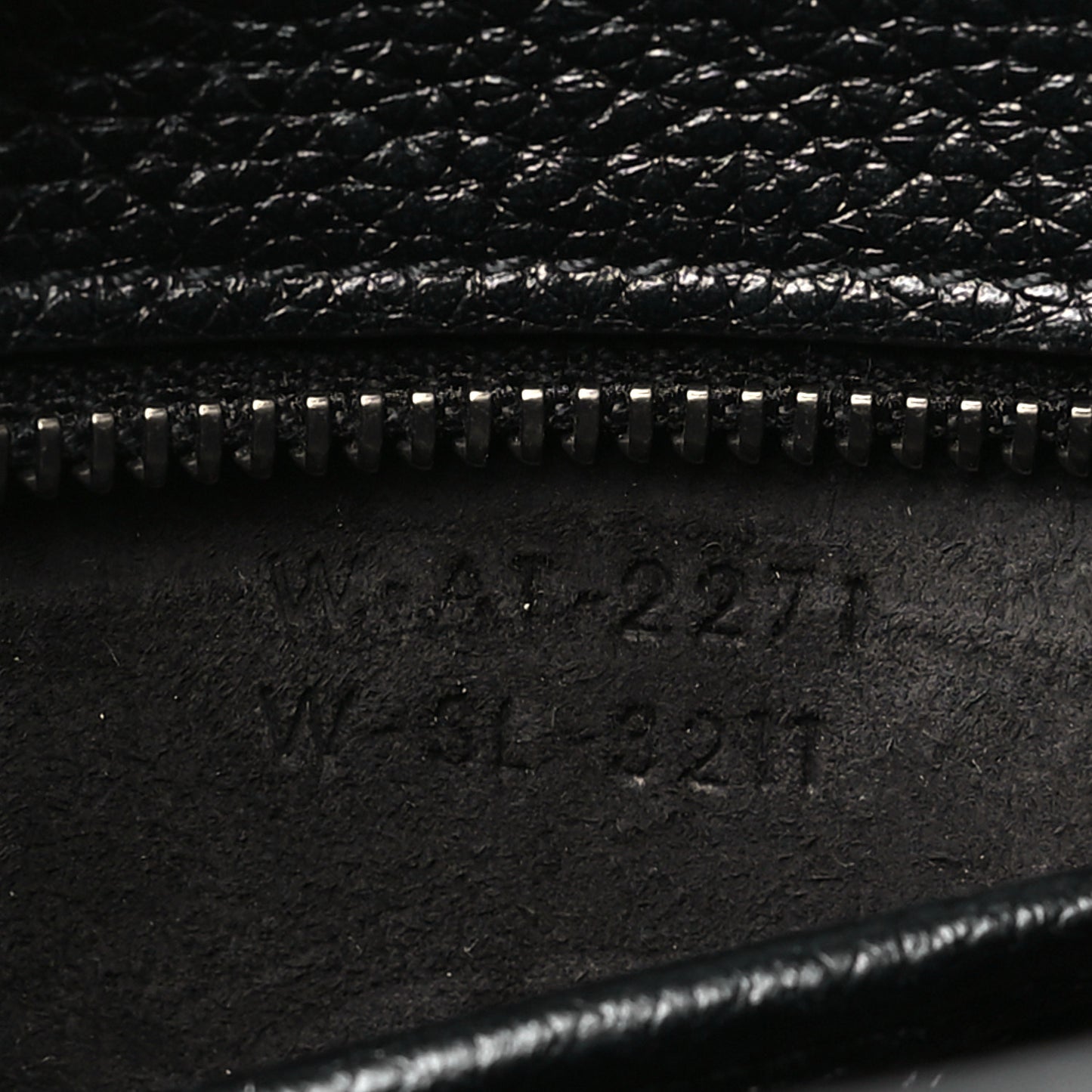 Drummed Calfskin Nano Luggage Black
