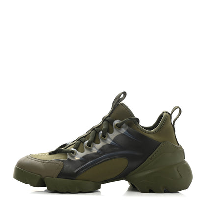 Christian Dior Neoprene Rubber Womens D-Connect Sneakers 36 Kaki 1 of 7