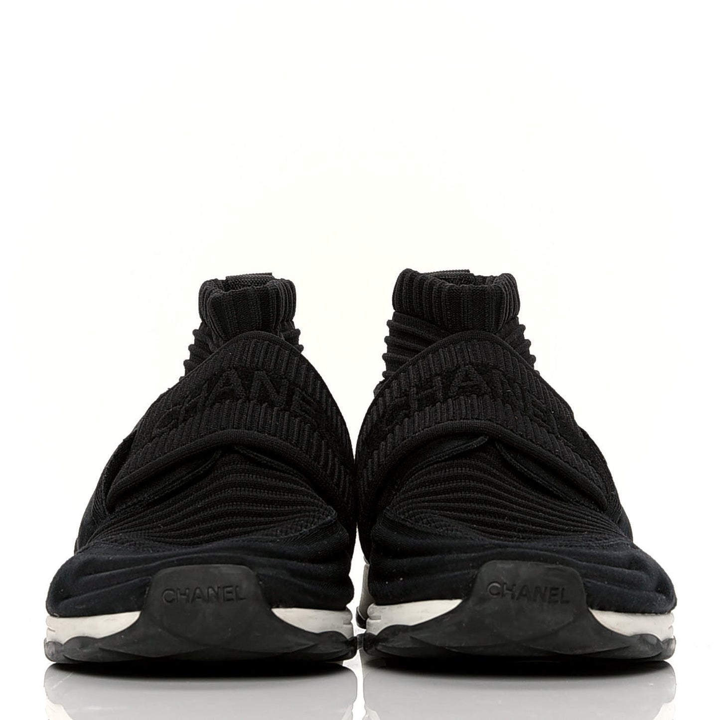 Stretch Fabric CC Sneakers 35.5 Black