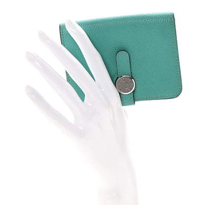 Hermes Togo Dogon Card Case Lagon 2 of 8