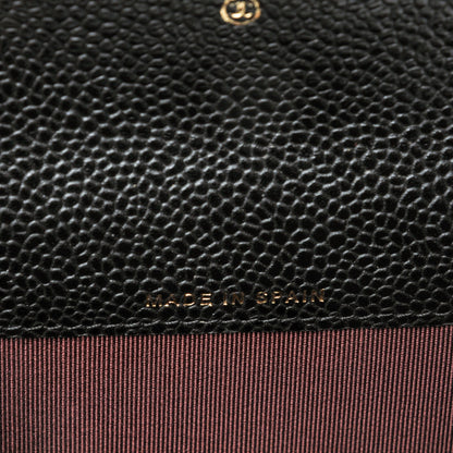 Chanel Caviar Quilted Flap Card Holder Black 7 of 9