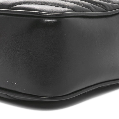 Saint Laurent Calfskin Matelasse Monogram Monochrome Lou Camera Bag Black 10 of 10