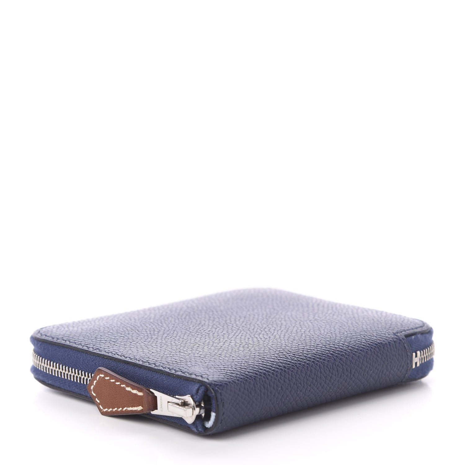 Hermes Epsom Silk'in Compact Wallet Bleu Encre 4 of 8