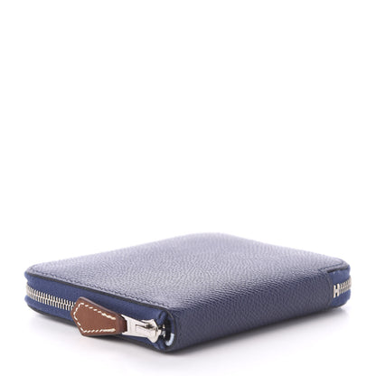 Hermes Epsom Silk'in Compact Wallet Bleu Encre 4 of 8