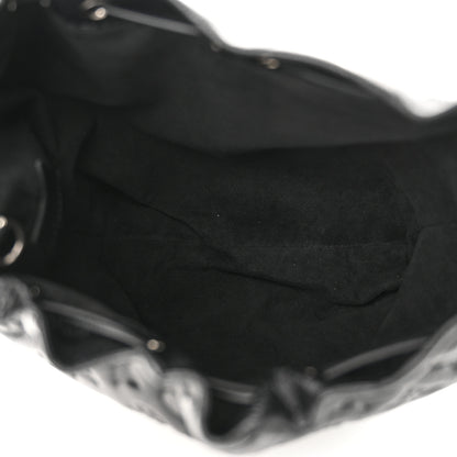 Louis Vuitton Lambskin Monogram Shadow Coussin Noe Trunk PM Black 5 of 10