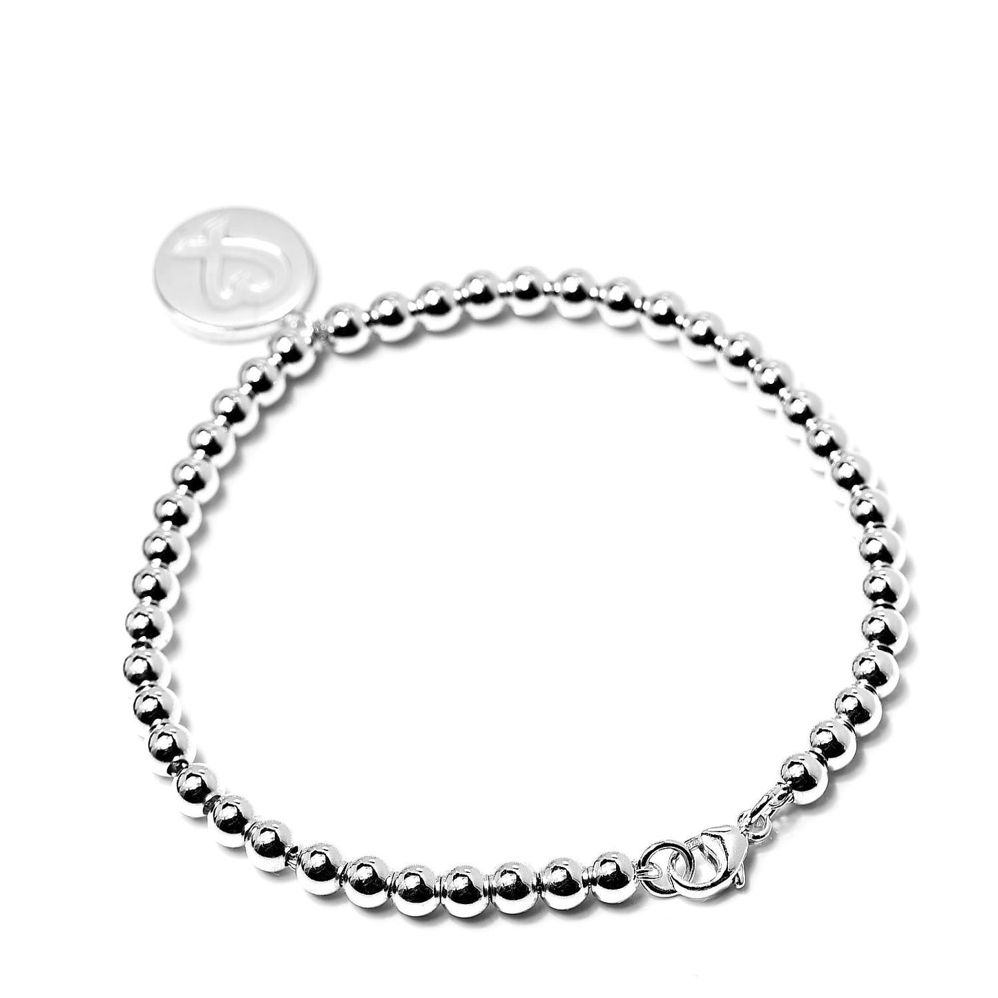 Sterling Silver Paloma Picasso Bead Loving Heart Tag Bracelet