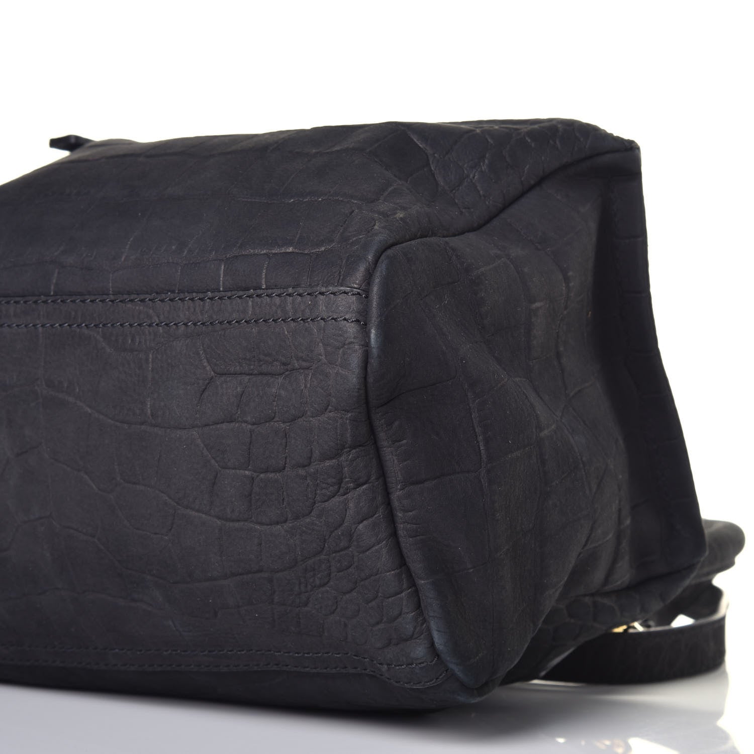 Givenchy Nubuck Crocodile Embossed Small Pandora Black 9 of 9