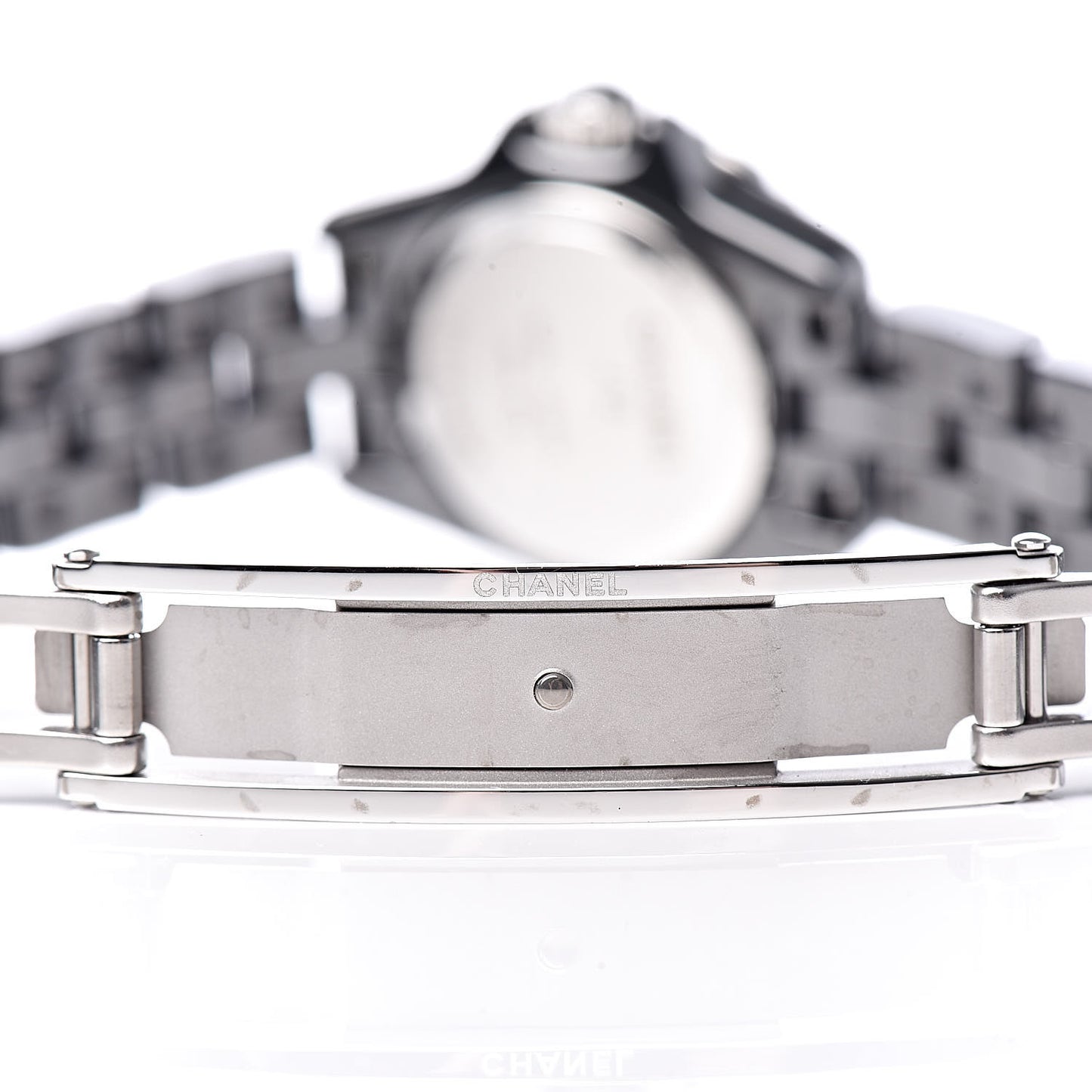 Stainless Steel Ceramic Diamond Bezel 19mm J12 Quartz Watch Black