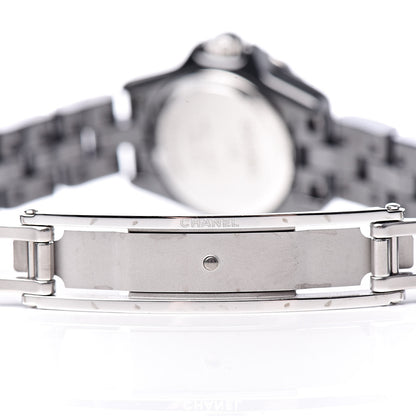 Chanel Stainless Steel Ceramic Diamond Bezel 19mm J12 Quartz Watch Black 7 of 8