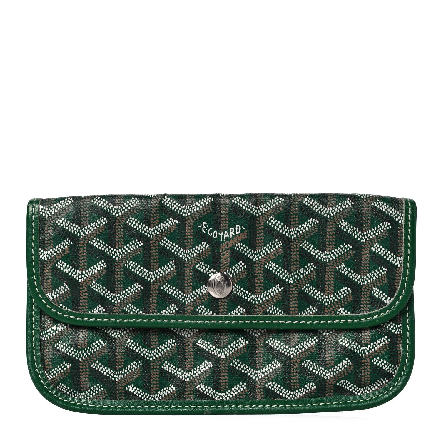 Goyard Goyardine Pouch Green 1 of 8
