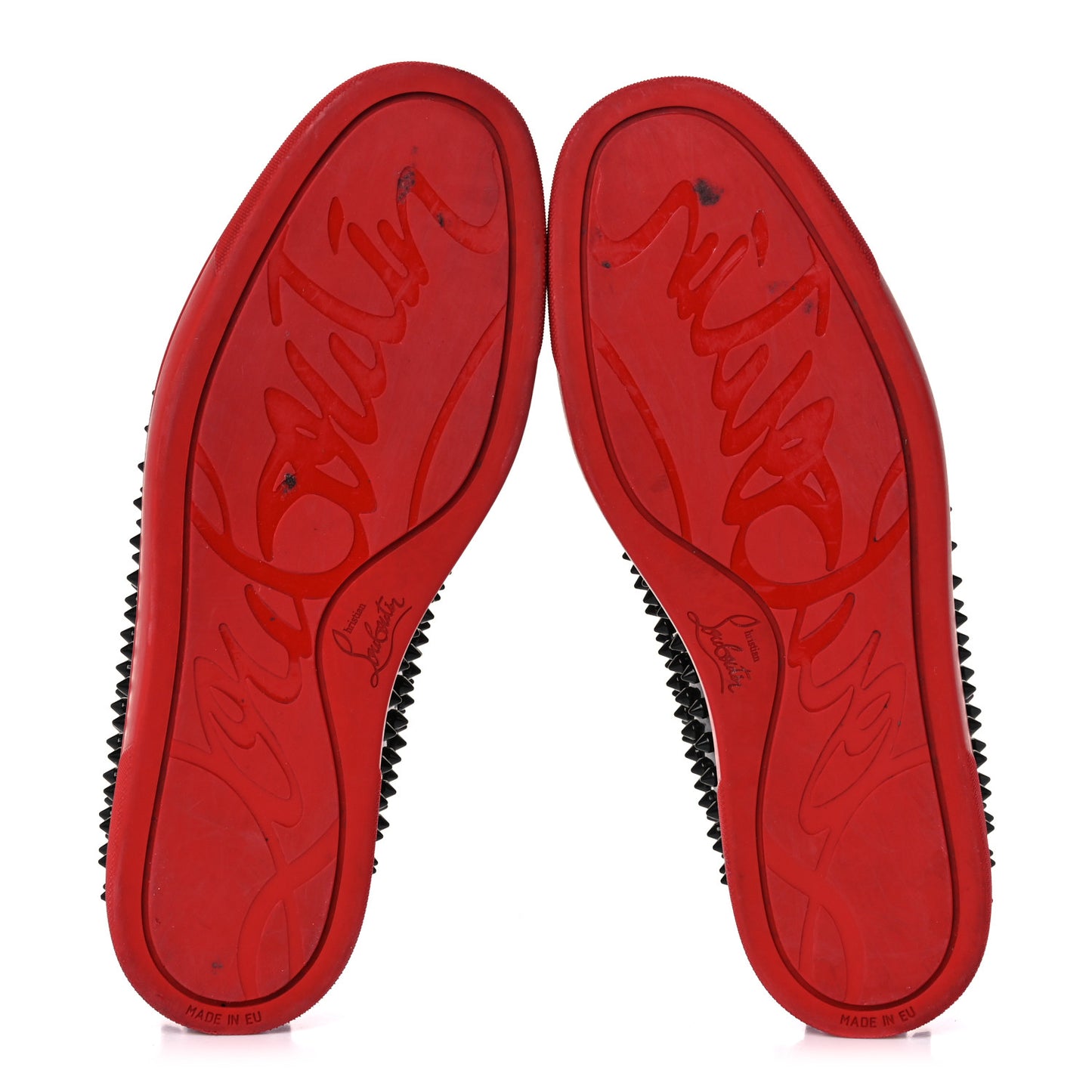 Patent Spikes Mens Roller Boat Flats 44 Black