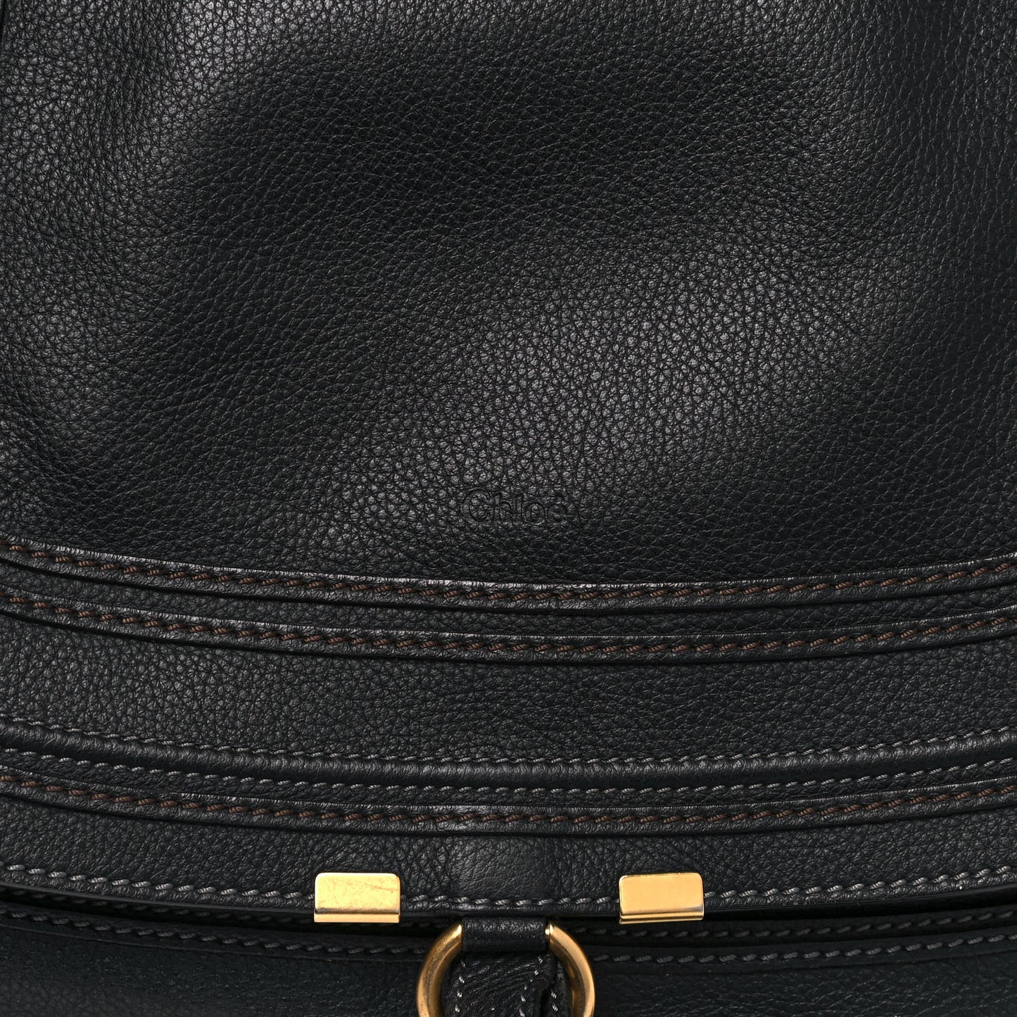 Calfskin Medium Marcie Satchel Black