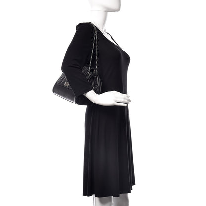 Chanel Lambskin Chocolate Bar Accordion Mademoiselle Flap Black 2 of 16