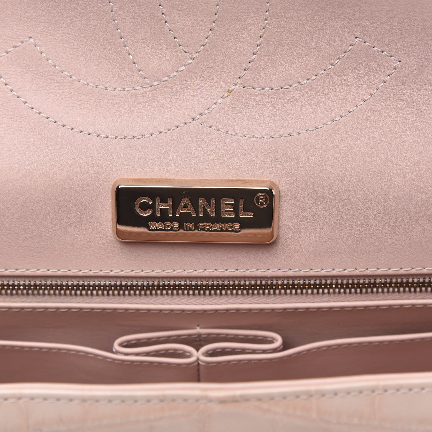 Chanel Alligator Jumbo Double Flap Light Pink 6 of 16