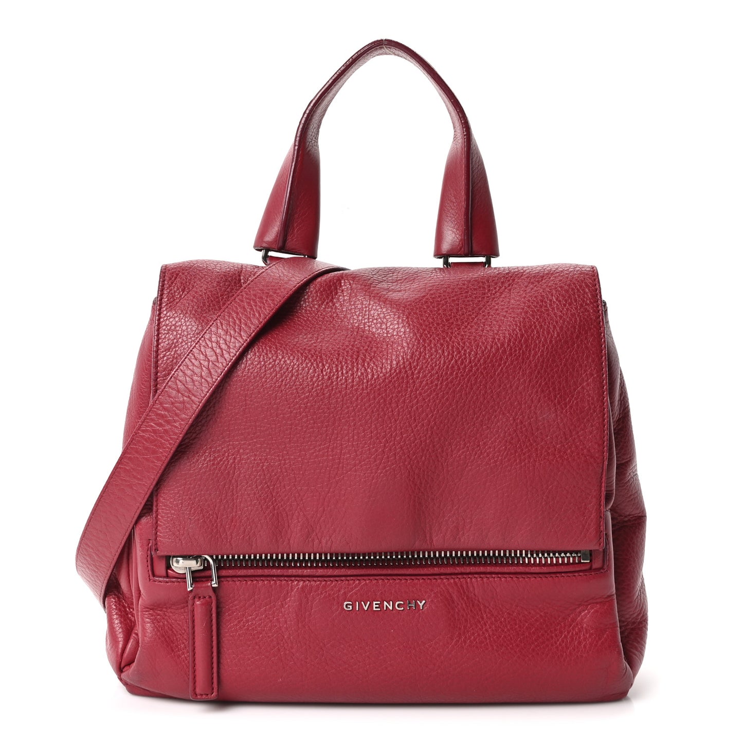 Calfskin Medium Pandora Pure Flap Red