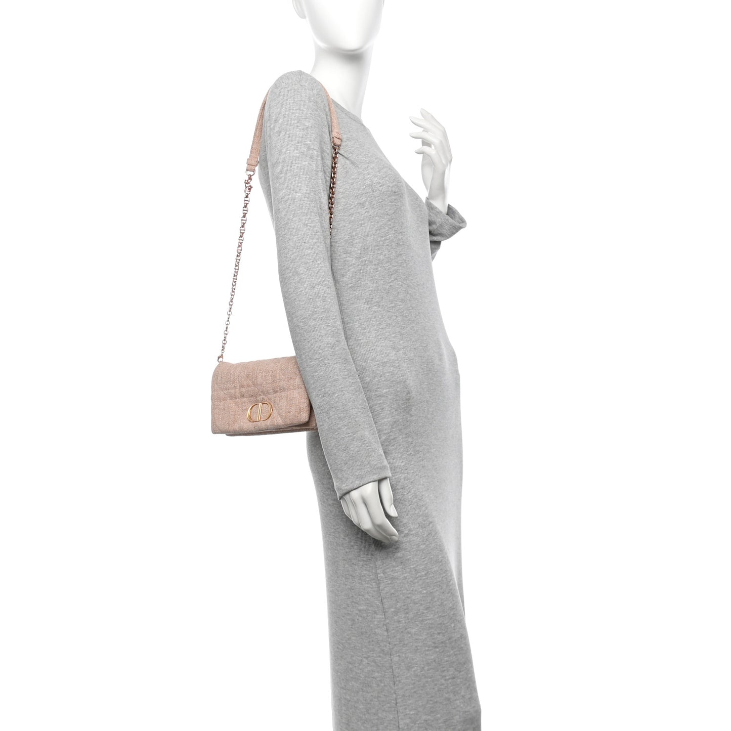 Linen Macrocannage Caro Bag Rose