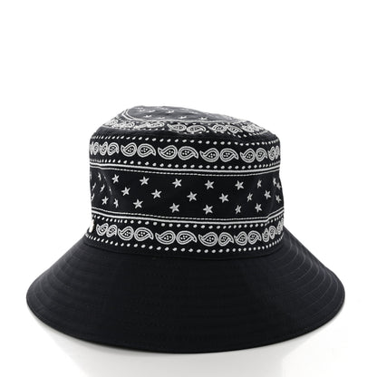 Hermes Technical Gabardine Balade Bandana Bucket Hat 57 Marine 3 of 9
