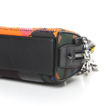 MCM Nylon Crystal Lion Camo Boston Satchel Multicolor 10 of 11